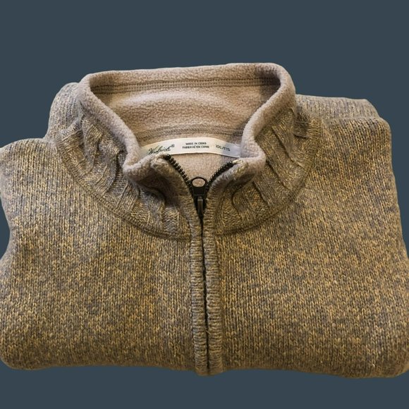 Women's Woolrich XXL 1/4 Zip LS Sweater Soft Ramie/Cotton Blend - Picture 1 of 7